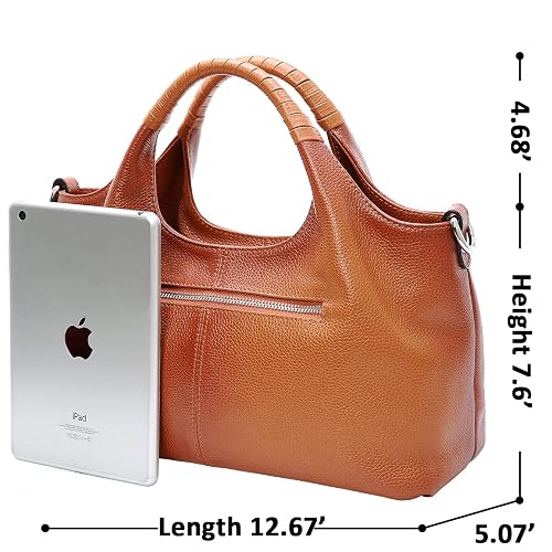 Large Capacity for Commuting Leather Shoulder Bags