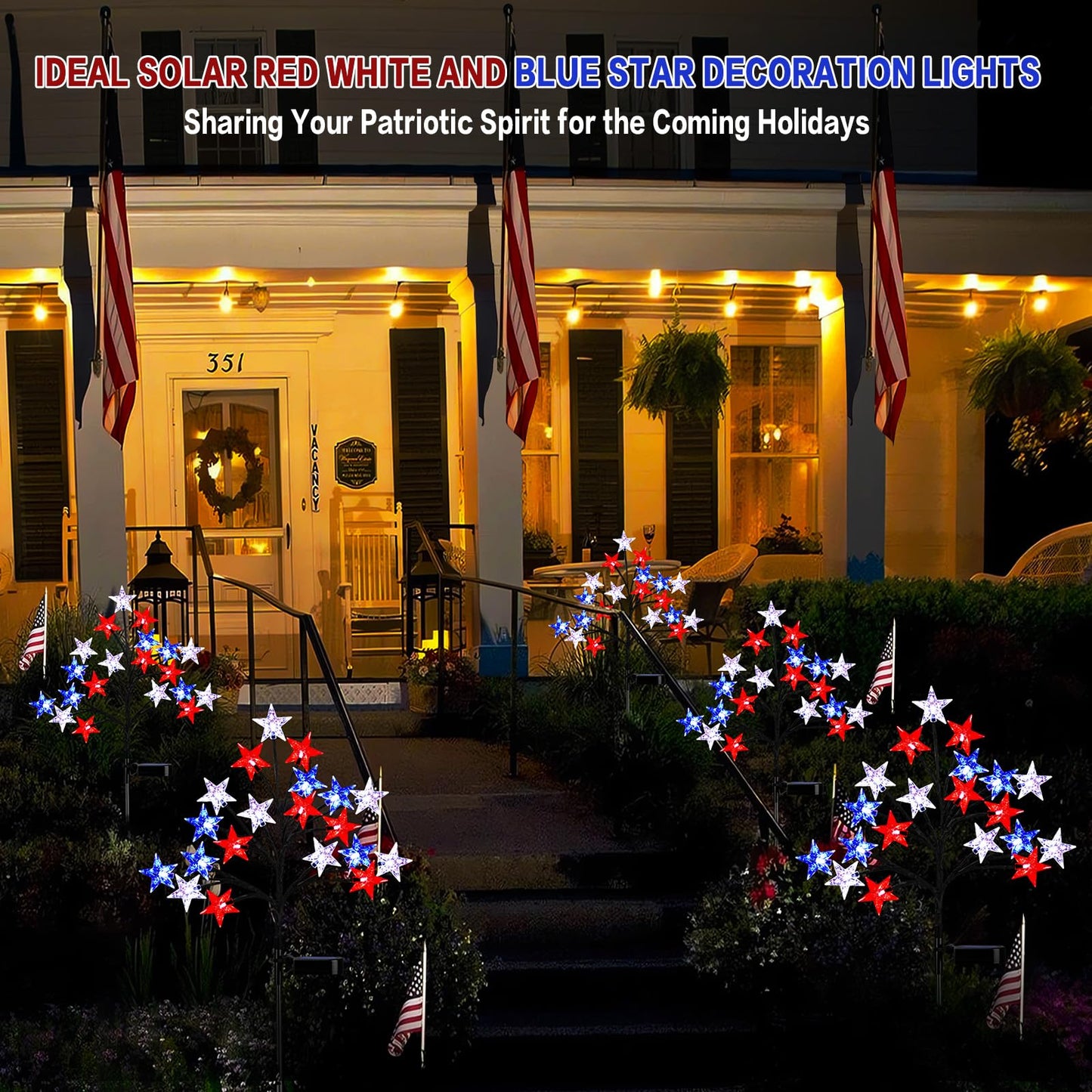 Solar 4th of July Stake Lights