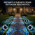 Waterproof Outdoor Glass LED Mosaic Solar Disk Light