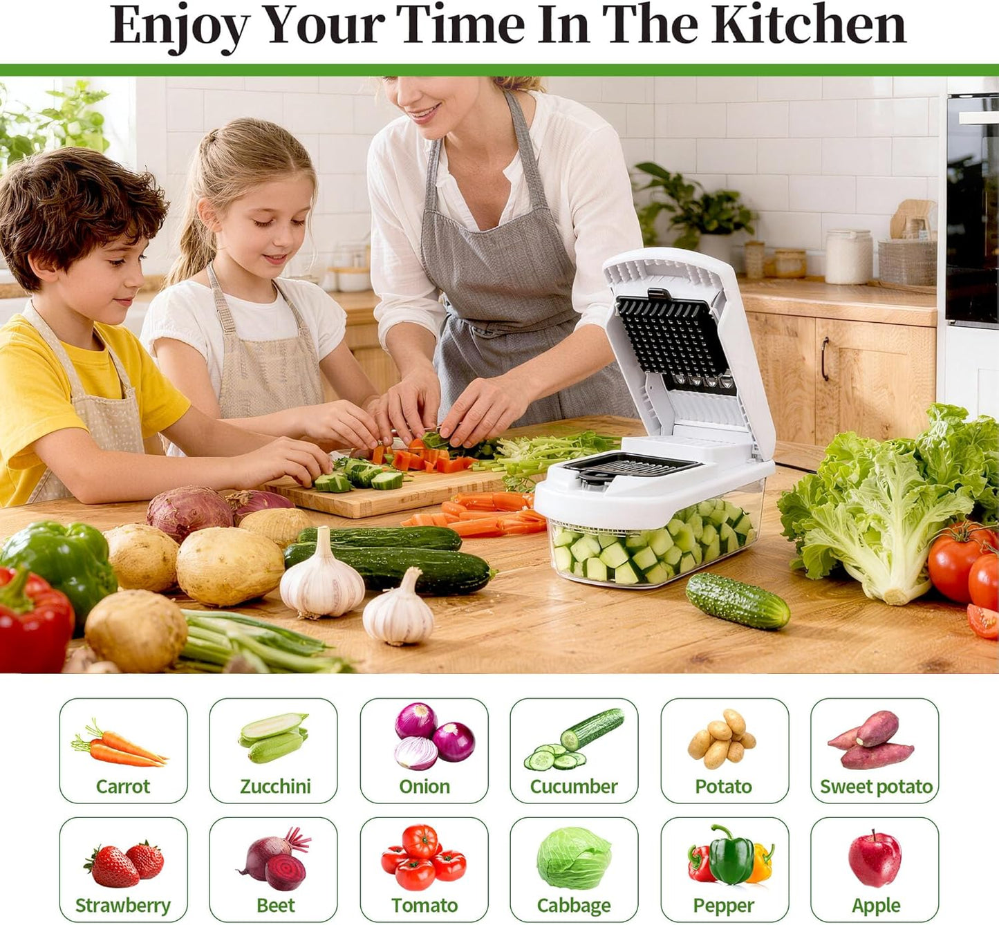 18-in-1 Vegetable Chopper Mandoline Slicer for Kitchen