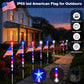 8 Pack Solar Flag Lights 4th of July Decorations Outdoor
