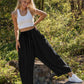 Breezyflow Linen Wide Leg Cargo Pants