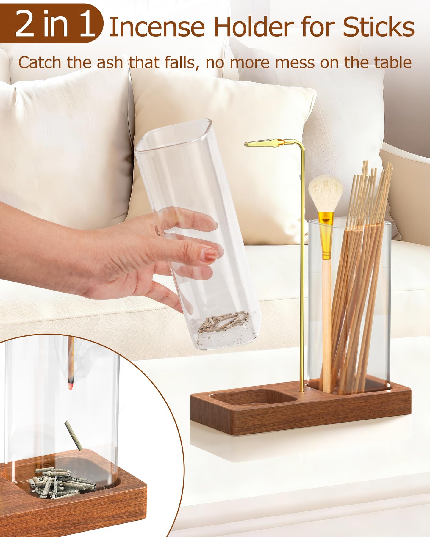 2 in 1 Incense Holder for Sticks