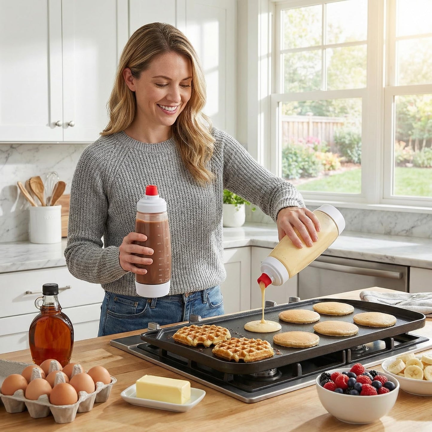 2 Packs of Pancake Batter Dispenser