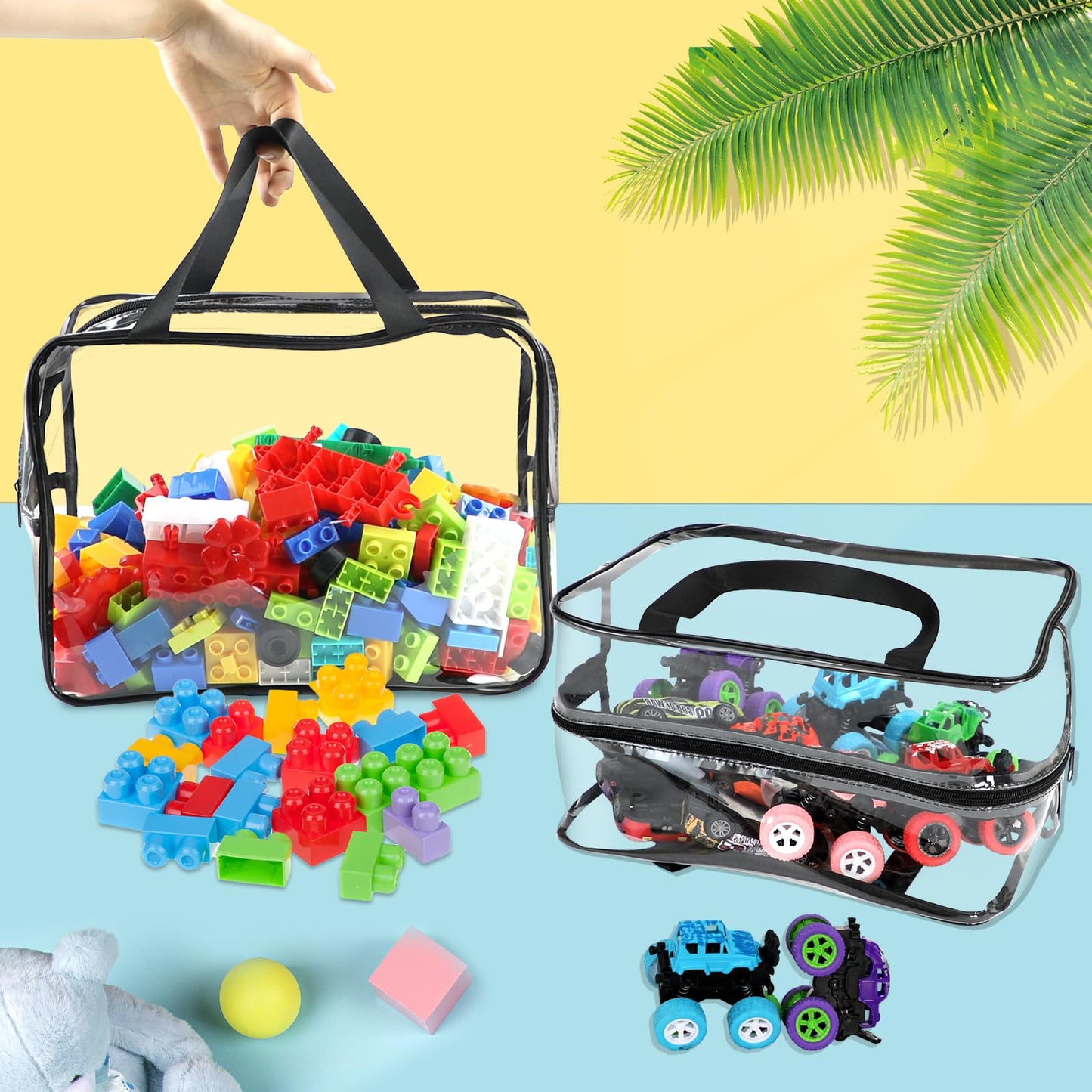 6 Packs Large Toy Storage Bags