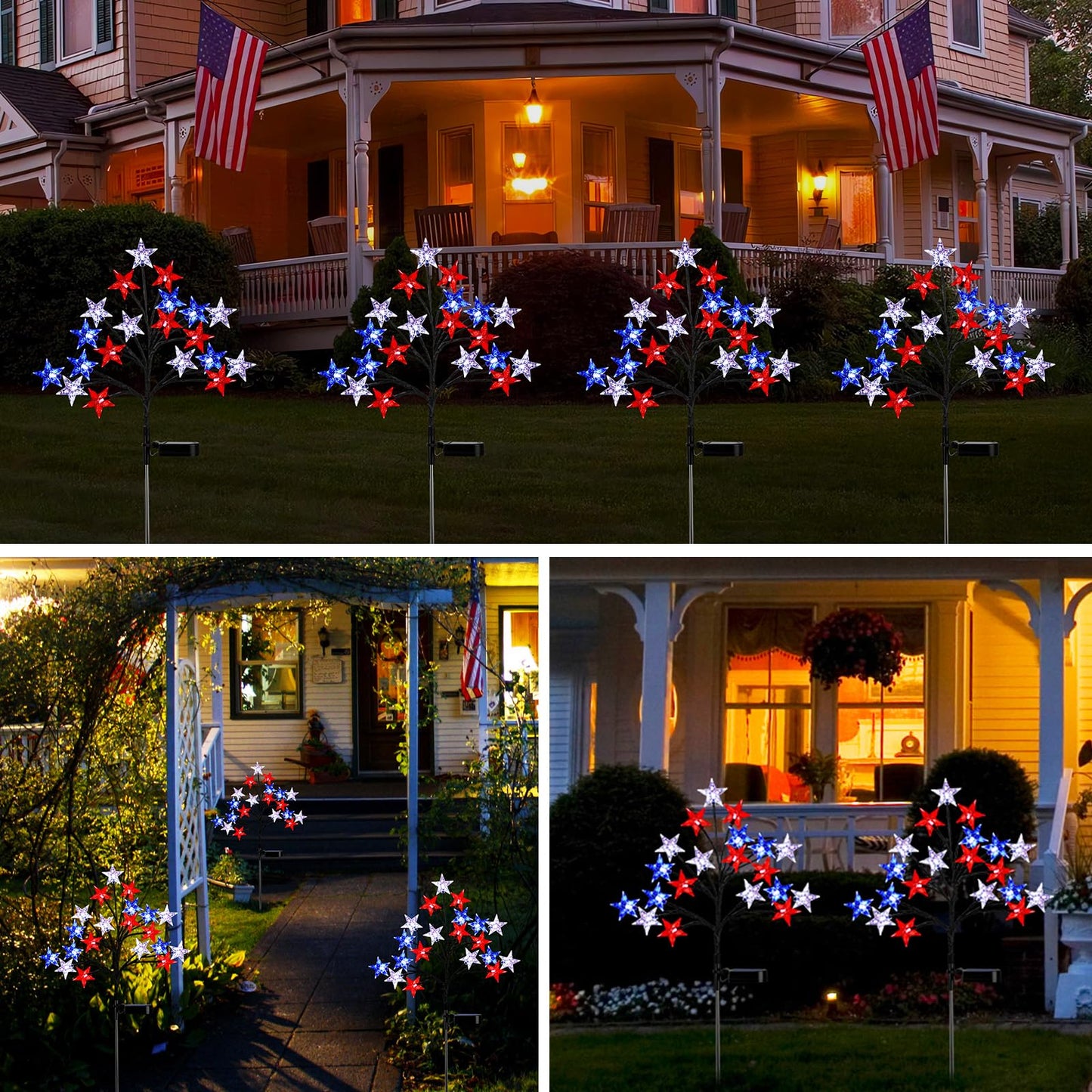 Solar 4th of July Stake Lights