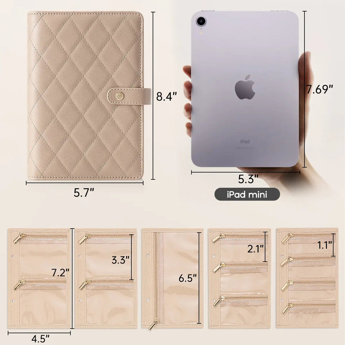 PU Leather Travel Jewelry Organizer Book