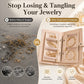 PU Leather Travel Jewelry Organizer Book