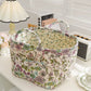 Large Capacity Floral Interior Storage Basket