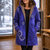 💖Women's Vintage Leaf Print Hooded Coat