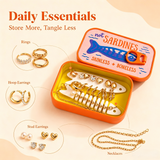 Vintage Sardine Jewelry Box Organizer