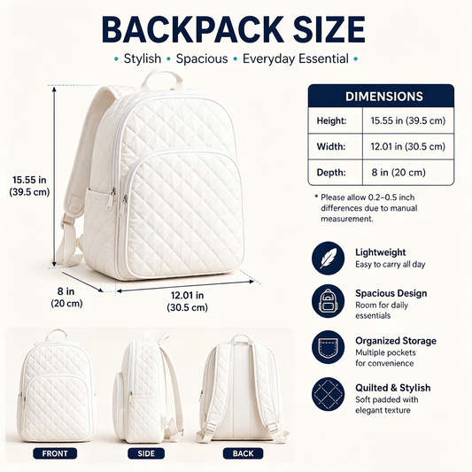 Farm Sheep Patchwork Quilted Backpack