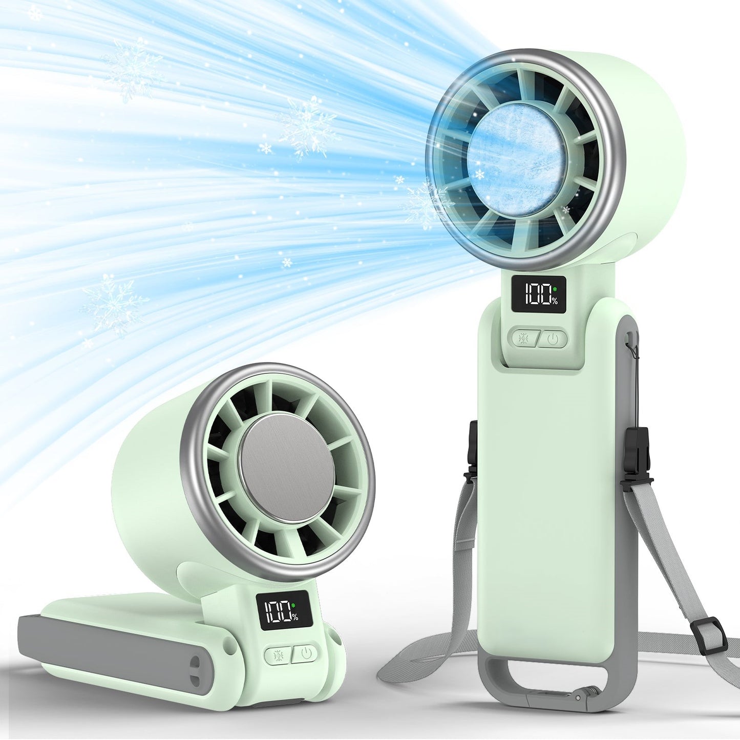 Portable Ice-Cooling Turbo Fan