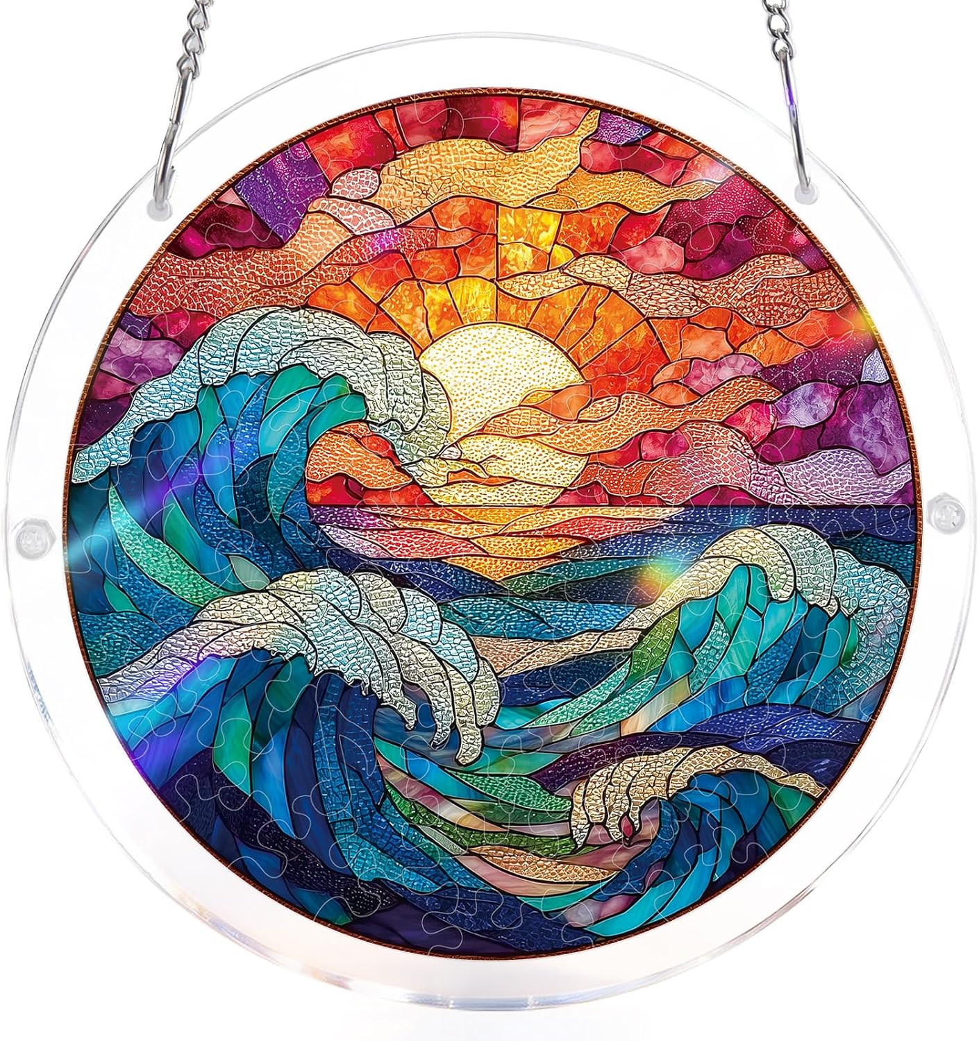 Buy 2 Get Free 1-Colorful Birds of Spring Sun Catchers Window