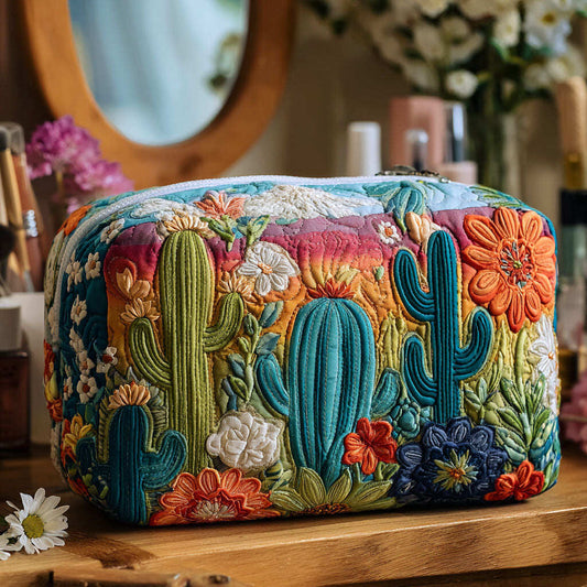 Prickly Whimsy Quilted Makeup Bag NCU0PT9629
