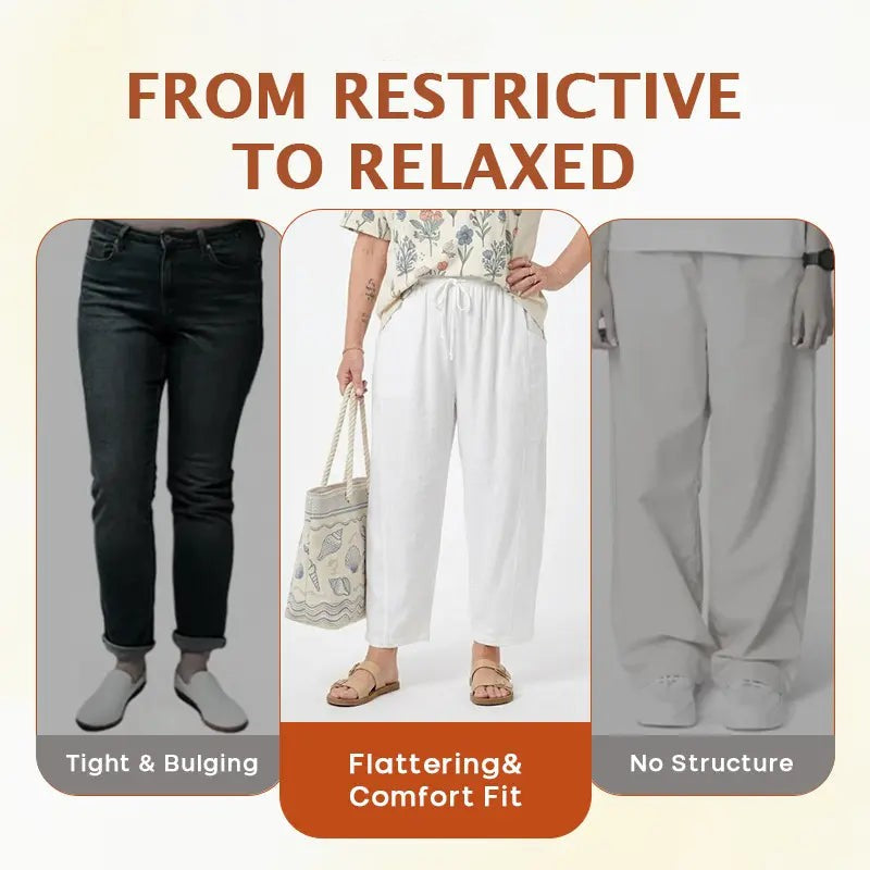 Breezyflow Linen Wide Leg Cargo Pants