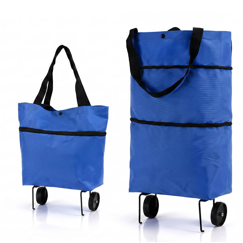 2-in-1 Foldable Shopping Trolley – Sturdy Bag