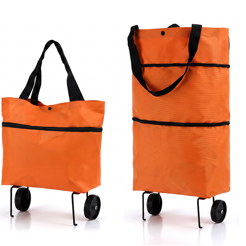 2-in-1 Foldable Shopping Trolley – Sturdy Bag