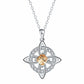 Mystical Birthstone Witches Knot Necklace – Natural Crystal🔮💞