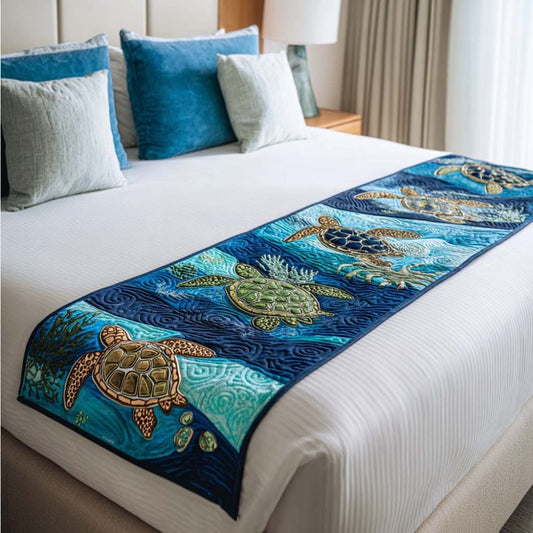 Ancient Mariner Quilted Bed Runner