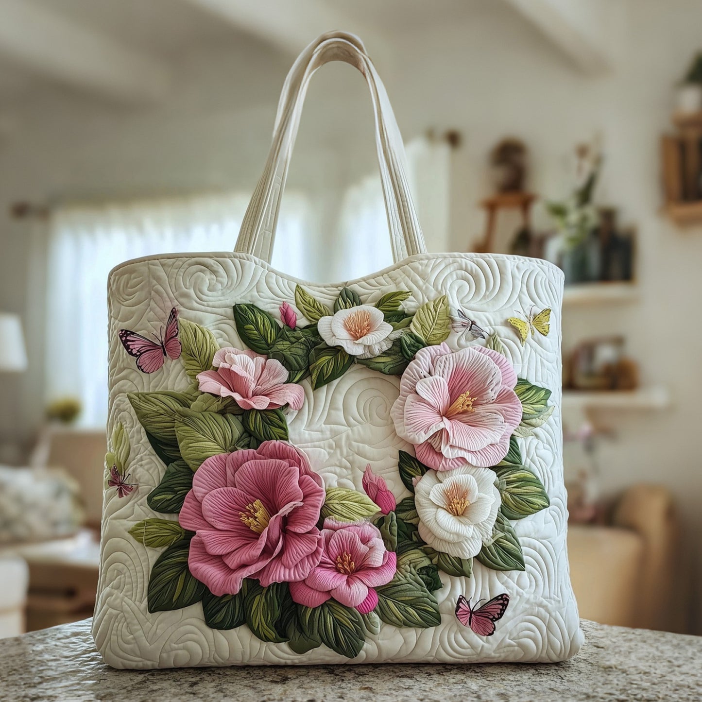 Camellia Handmade Tote Bag