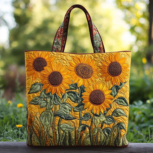 Sunflowers Handmade Tote Bag