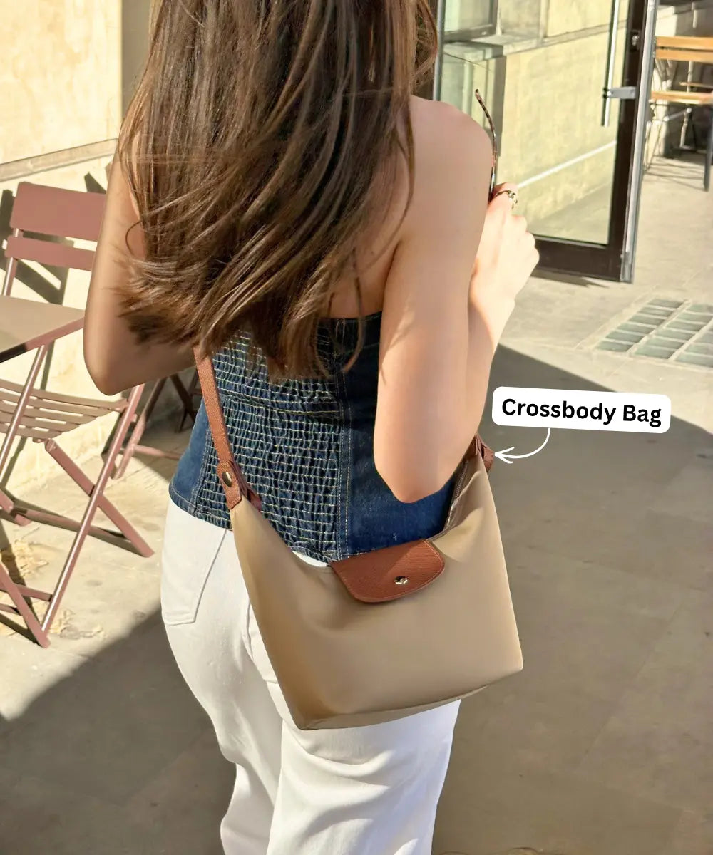 Three Looks Minimalist Crescent Convertible Bag