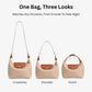 Three Looks Minimalist Crescent Convertible Bag