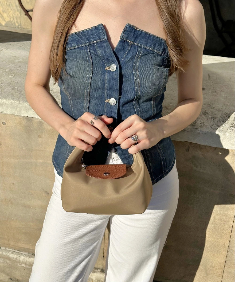 Three Looks Minimalist Crescent Convertible Bag