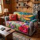 Blossom Symphony Dragonfly Quilted Sofa Cover