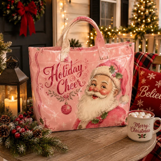Christmas Miracle Print PVC Tote Bag