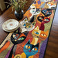 Feline Frolic Quilted Table Runner