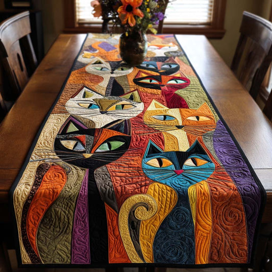 Feline Siesta Quilted Table Runner