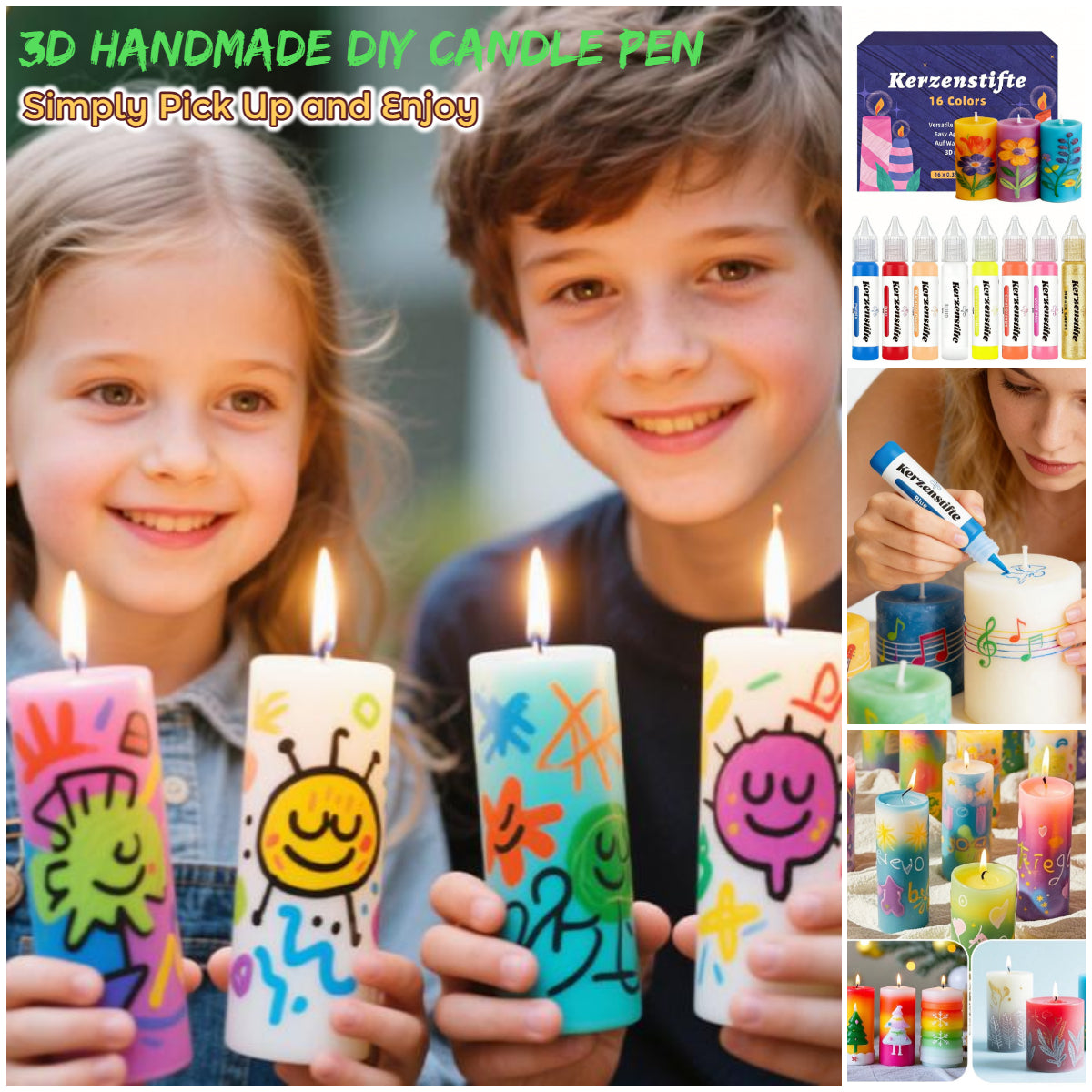 3D Handmade DIY Candle Pen