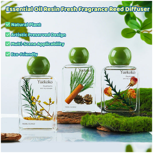 Essential Oil Resin Fresh Fragrance Reed Diffuser