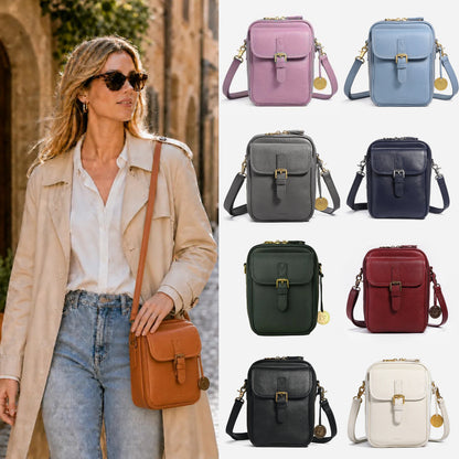 Vintage Double Layer Large Capacity Messenger Bag