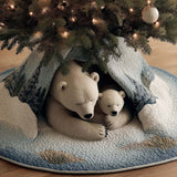 Bear Forest Spirit Quilted Tree Skirt