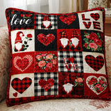 Gnome Love Quilted Pillowcase