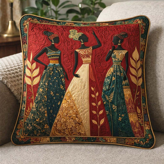Golden Queen Quilted Pillowcase