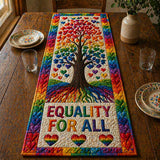 Rainbow Wings Quilted Table Runner