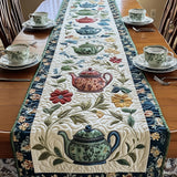 Whimsical Tea Table Quilted Table Runner