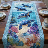 Tropical Turtle Dreams Quilted Table Runner