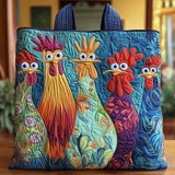 Funky Chicken Handmade Tote Bag