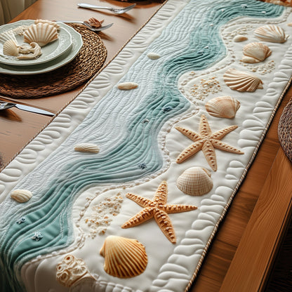 Coastal Charm Quilted Table Runner