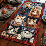 Vintage Cat Quilted Table Runner