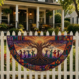 Juneteenth Pride Quilted Fan Flag