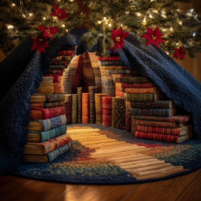 Secret Library Quilted Tree Skirt