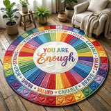 Love Pride Quilted Round Mat