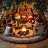 Jolly Snowman Quilted Tree Skirt