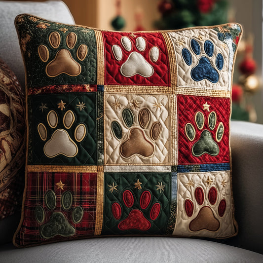 Paws Patchwork Quilted Pillowcase